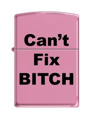 Pink You Cant Fix Kitchi Zippo Lighter